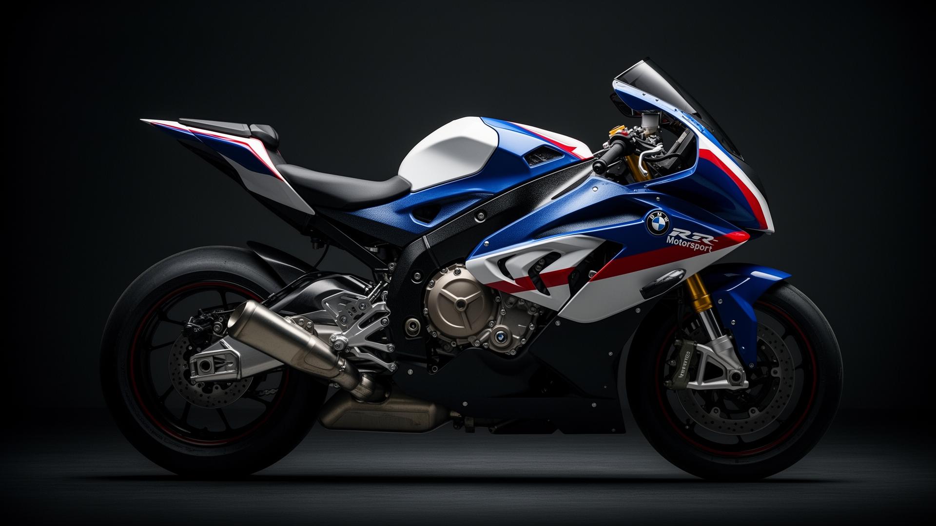 BMW S 1000 RR in Motorsport Lackierung blau weiß rot